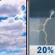 Sunday: Mostly Cloudy then Chance Showers And Thunderstorms